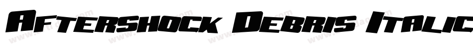 Aftershock Debris Italic字体转换